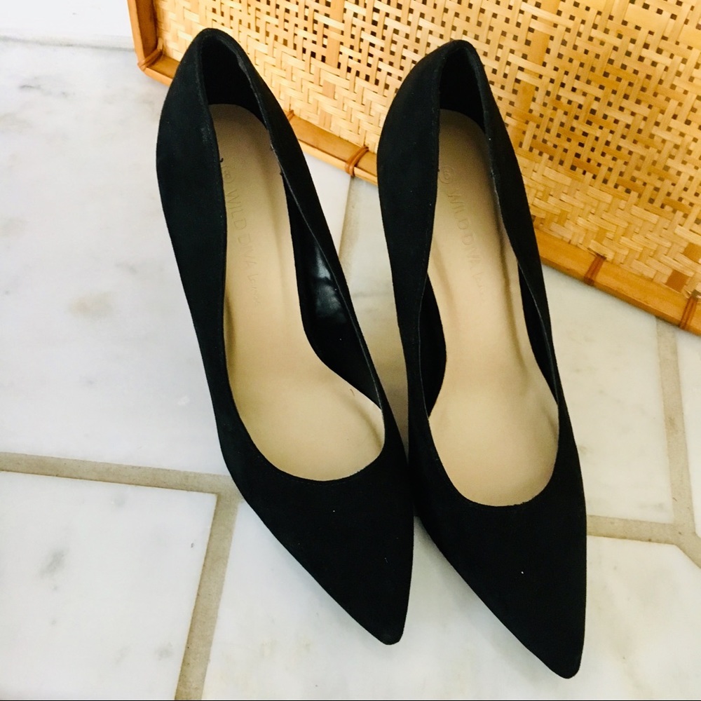 ❤️ Wild Diva Lounge Black High Heels - Picture 4 of 4